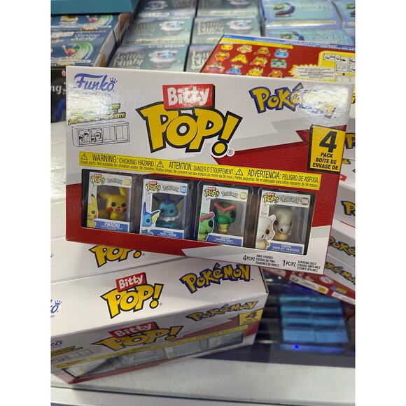 Funko Bitty POP Pokemon Pikachu Mini Figure 4-pk - Picture 1 of 3